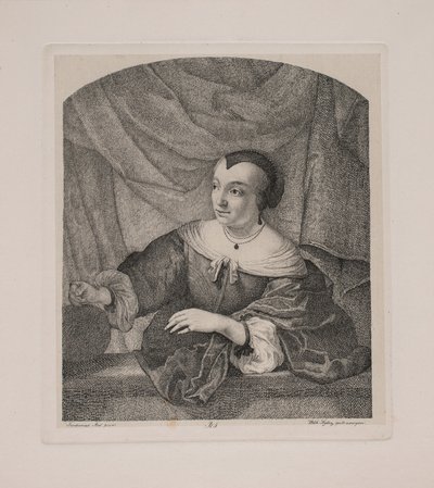 Retrato da esposa de Ferdinand Bol de Vilhelm Kyhn