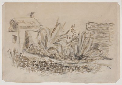 Paisagem com casa t.v. Sul da França de Vilhelm Lundstrøm