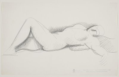 Modelo feminino deitada de Vilhelm Lundstrøm