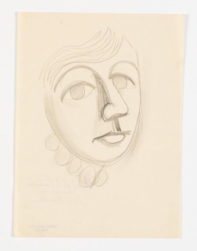 Retrato da filha do artista, Dorte Lundstrøm, perfil de três quartos à direita de Vilhelm Lundstrøm