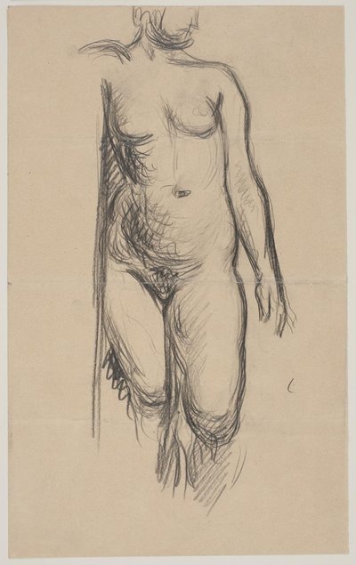 Modelo feminino em pé de Vilhelm Lundstrøm