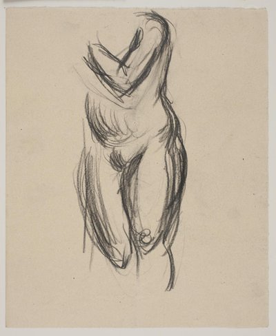 Modelo feminino em pé de Vilhelm Lundstrøm