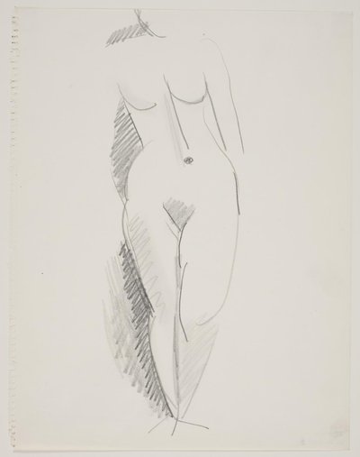 Modelo feminino em pé de Vilhelm Lundstrøm