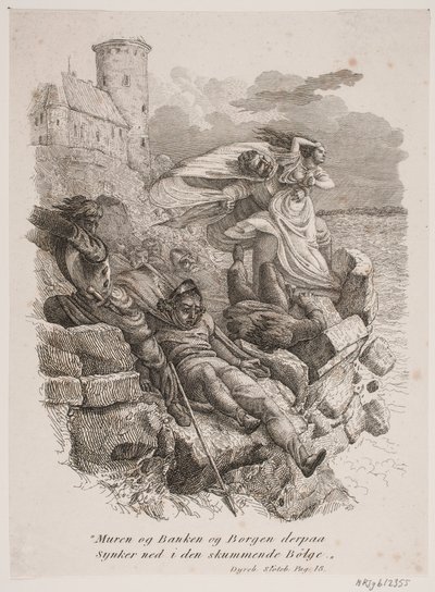 A vinheta para Th. coleção de poesia de Wiborg "En Mollaccord" de Vilhelm Pedersen