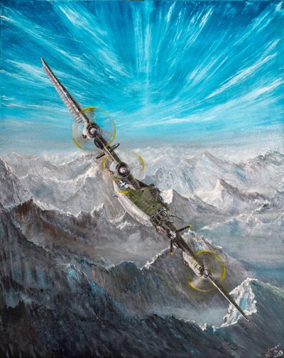 B-24 Liberator Aterragem na Suíça 7, 2023 de Vincent Alexander Booth
