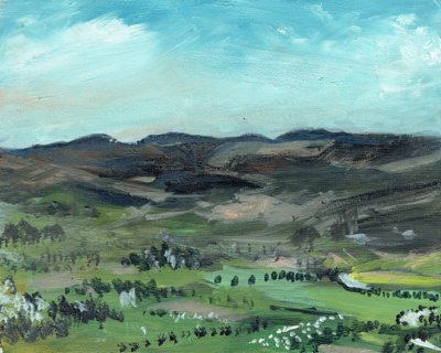 Cairngorms de Creag Dhubh, 2006, (acrílico sobre tela) de Vincent Alexander Booth
