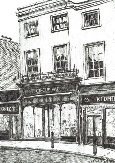 Cheltenham Spa, 2017, (Tinta no papel) de Vincent Alexander Booth