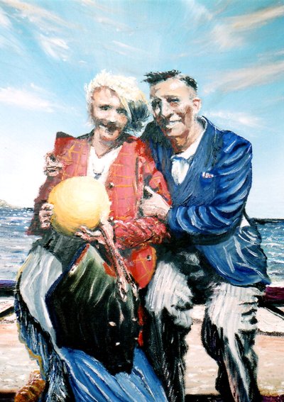 Avó e Avô com bola à beira-mar, 2017 de Vincent Alexander Booth