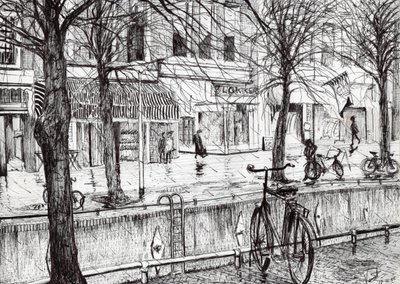 Harlingen Holland, 2005, (tinta no papel) de Vincent Alexander Booth