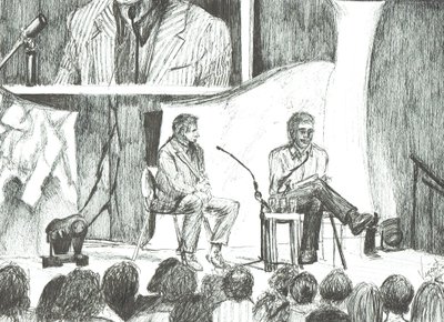 Entrevista com Johnny Walker; 2007; (tinta sobre papel) de Vincent Alexander Booth