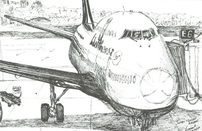 Jumbo Jet no Aeroporto de Logan, 2003 de Vincent Alexander Booth