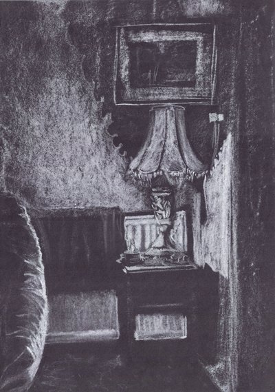 Lâmpada acesa pela luz de vela de Vincent Alexander Booth
