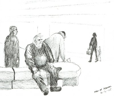Man at Kendal, 2005, (Tinta no papel) de Vincent Alexander Booth