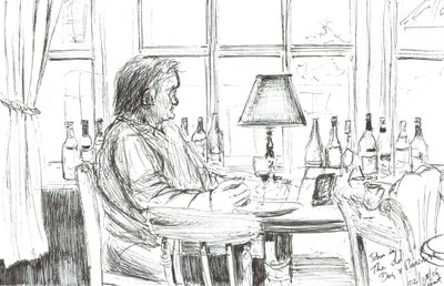 Homem em um pub depois da refeição, 2006 de Vincent Alexander Booth