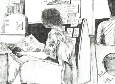 Leitura na livraria Waterstones Manchester, 2007 de Vincent Alexander Booth