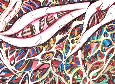Selengalesiminal Quest, 2016, (tinta no papel) de Vincent Alexander Booth