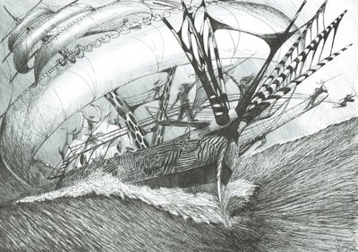 Storm Creators Antarctic Ocean, 2017, (Tinta no papel de Vincent Alexander Booth