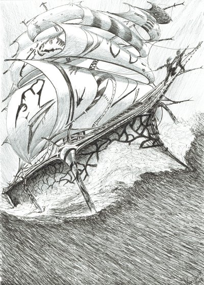 Storm Creators Arafura Sea, 2017, (Tinta no Papel) de Vincent Alexander Booth