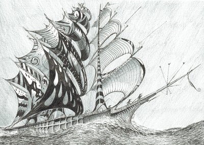 Storm Creators Caribbean Sea, 2017, (Tinta no papel) de Vincent Alexander Booth
