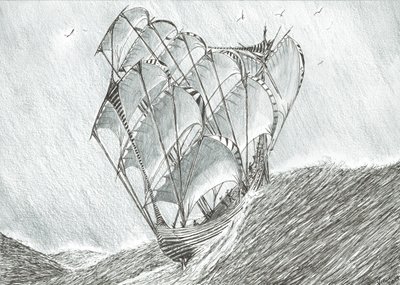 Storm Creators Coral Sea, 2017, (Tinta no papel) de Vincent Alexander Booth