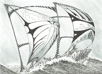 Storm Creators Lincoln Sea, 2017, (Tinta no papel) de Vincent Alexander Booth