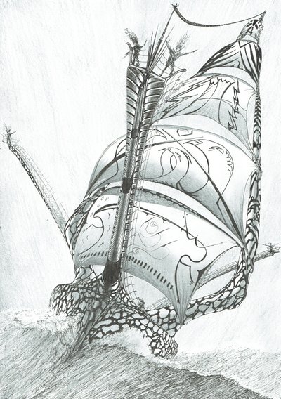 Storm Creators Sibuyan Sea, 2017, (Tinta no Papel) de Vincent Alexander Booth