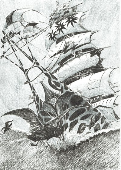 Storm Creators Timor Sea, 2017, (Tinta no Papel) de Vincent Alexander Booth