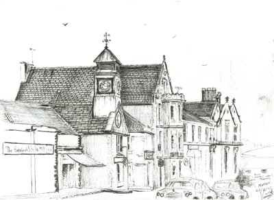 O Star Hotel, Moffat. 2005, (tinta no papel) de Vincent Alexander Booth