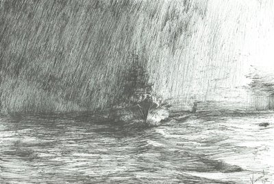 Tirpitz em águas árticas 1943, 2009 de Vincent Alexander Booth