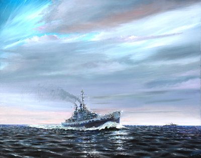 USS Atlanta patrulhas Guardalcanal 1942, 2019 de Vincent Alexander Booth