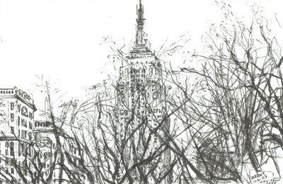 Vista do café Nova York, 2003, (tinta sobre papel) de Vincent Alexander Booth