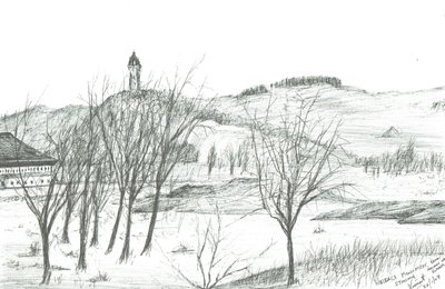 Monumento Wallace; 2007; (tinta sobre papel) de Vincent Alexander Booth