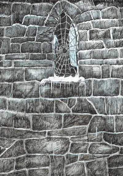 page11, O Castelo na Floresta de Findhorn, 2006, (tinta no papel) de Vincent Alexander Booth