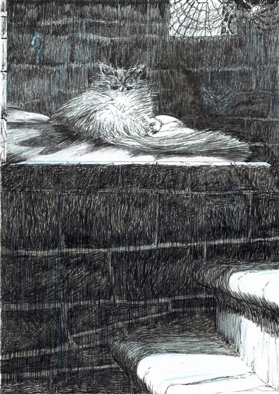 page21, O Castelo na Floresta de Findhorn, 2006, (tinta no papel) de Vincent Alexander Booth