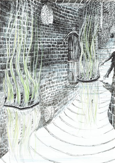 page29, O Castelo na Floresta de Findhorn, 2006, (tinta no papel) de Vincent Alexander Booth