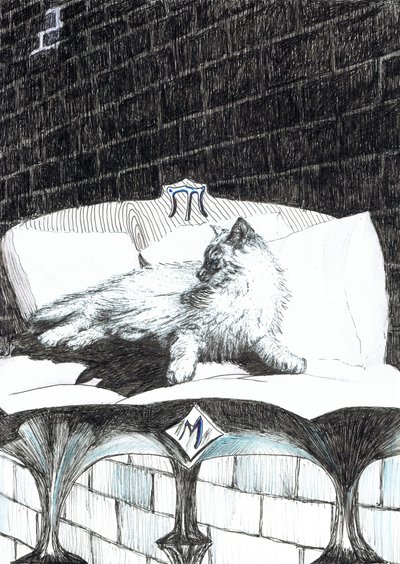 page52, O Castelo na Floresta de Findhorn, 2006, (tinta no papel) de Vincent Alexander Booth