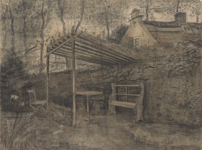 Canto de um jardim. de Vincent van Gogh