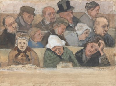 Na igreja, 1882. de Vincent van Gogh