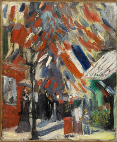 A festa de 14 de julho em Paris 14 de julho em Paris, 1886. de Vincent van Gogh