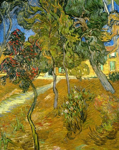 Árvores no jardim do asilo, 1889. de Vincent van Gogh