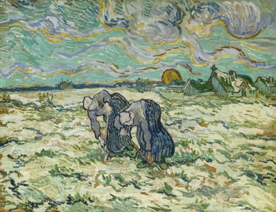Duas Camponesas, 1890. de Vincent van Gogh