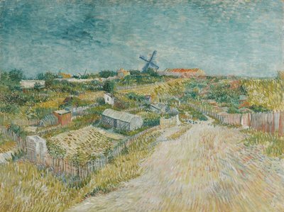 Hortas em Montmartre, 1887. de Vincent van Gogh