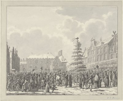 Revolução em Haarlem, 19 de Janeiro de 1795 de Vincent Jansz. van der Vinne