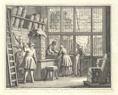 Interior de uma loja de tecidos de Vincent Laurensz. van der Vinne (II)