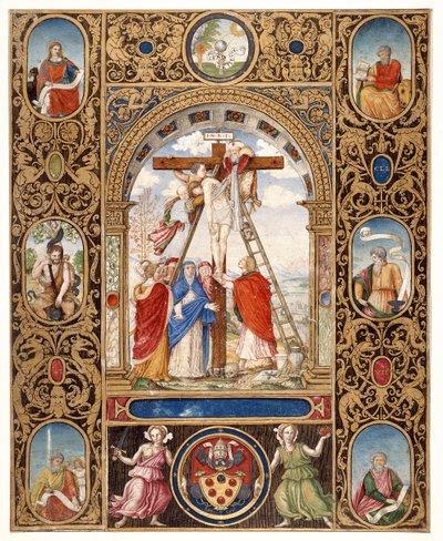 Marlay Cutting IT.34: A Deposição da Cruz e fragmentos de fronteira de um missal do Papa Clemente VII, depois de 1523 (pergaminho) de Vincent Raymond