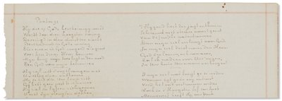 Manuscrito autógrafo, transcrições de textos bíblicos em neerlandês de Vincent van Gogh