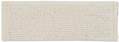 Manuscrito autógrafo, transcrições de textos bíblicos em inglês de Vincent van Gogh