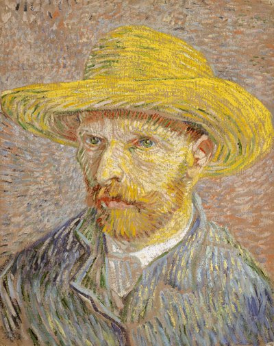 Auto-retrato com chapéu de palha de Vincent van Gogh