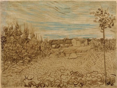 Quinta em um campo de Vincent van Gogh