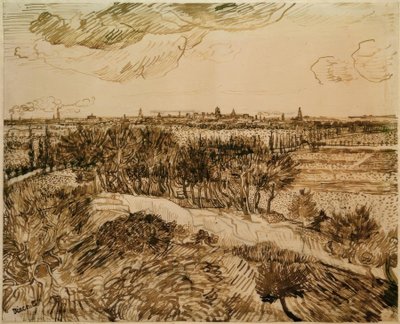 Vista de Arles de Montmajour de Vincent van Gogh